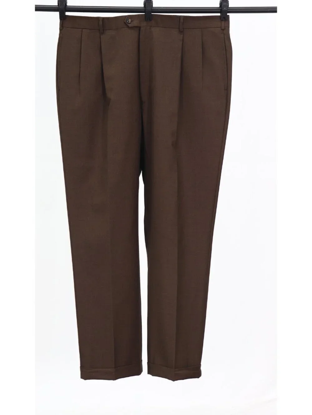 Jos. A. Bank 46L 41x32 Brown Full Suit 2-Button Solid R959